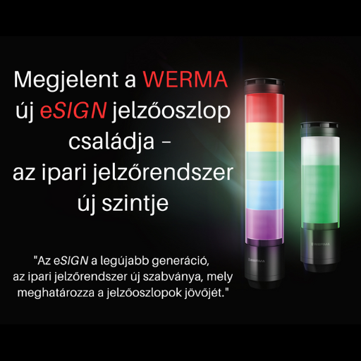 WERMA eSIGN jelzőoszlop család